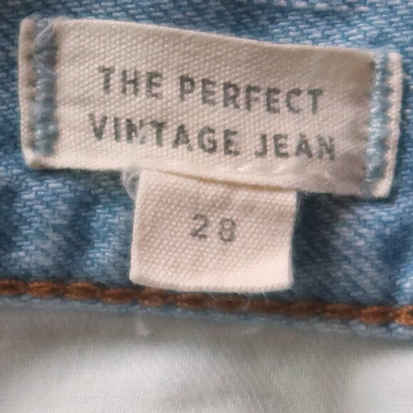 Madewell Perfect Vintage Jean Light Blue Wash High Rise  Ankle Length Tapered 28 - Picture 5 of 10